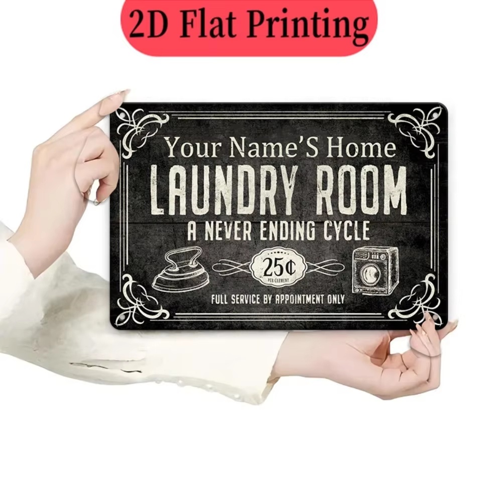 Custom Name Laundry Sign, Endl - Laundry ulasan dan harga