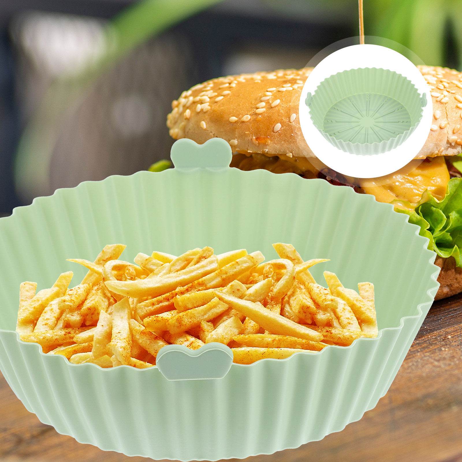 Air Fryer Mat Household Silico - Air Fryer Silicone Pot Liner ulasan dan harga